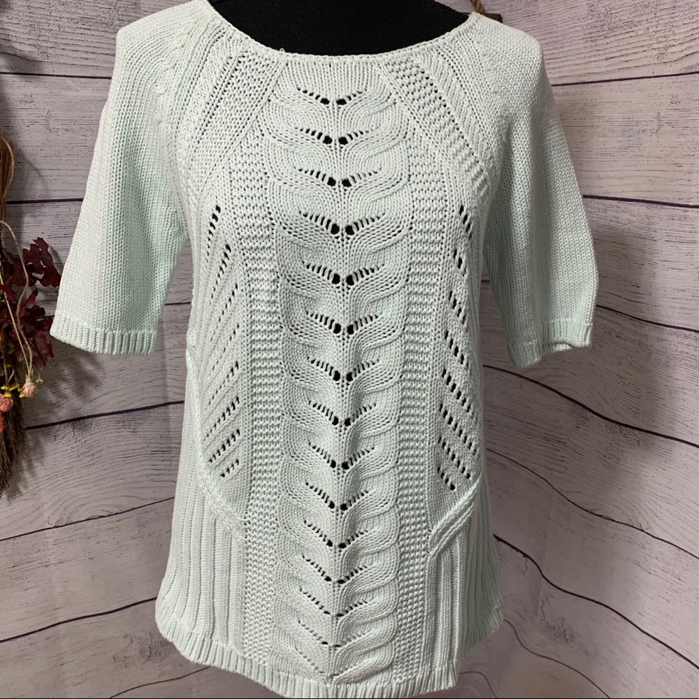 Andrea Jovine mint knit sweater